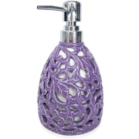 Дозатор жидкого мыла Fixsen Livy A213-P1-1 Белый Фиолетовый Хром, артикул A213-P1-1