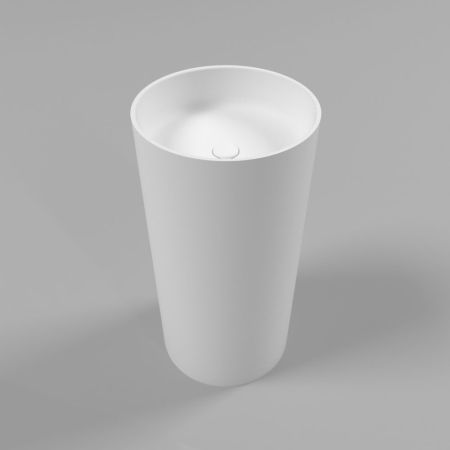 Умывальник WHITECROSS Altar D=43 (белый мат) иск. камень, артикул 0737.043043.200