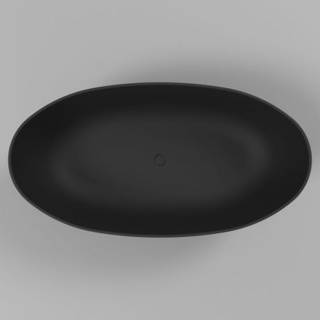 Ванна WHITECROSS Diamond 170x87 (черный мат) иск. камень, артикул 0201.170087.201