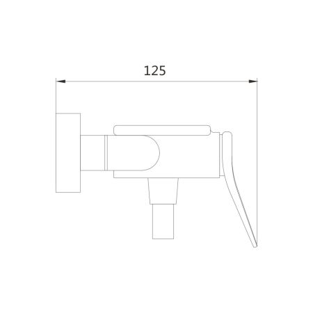 Смеситель для душа Shevanik S4716G, золотой сатин