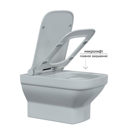 Комплект BERGES для монтажа  подвесного унитаза: инсталляция NOVUM525, кнопка S5 SoftTouch черная, унитаз LEVEL Rimless, сидение дюропласт Level Slim SO, микролифт, быстросъем