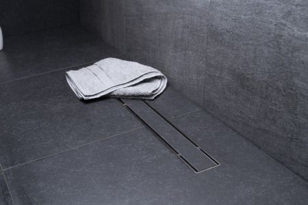 Душевой лоток, Bettoserb, Compact Line, ширина, мм-120, длина, мм-650, высота, мм-105, монтаж-в пол, пропускная способность, л/сек-0,8, выход Ø50 мм, поворот базы 360, сифон-есть, материал сифона-полипропилен, опоры-есть, декоративная решетка-есть, двухст