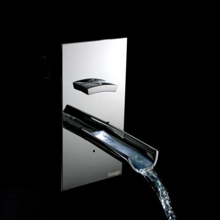 Bongio Acquaviva luce Встраиваемый смеситель для раковины с подсветкой, излив 220 мм, цвет хром, артикул 56539CR22LU