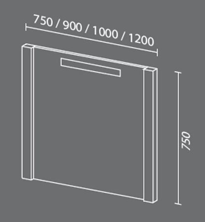 Зеркало SanVit Санвит 90 zsanv090 с подсветкой Желтый глянец