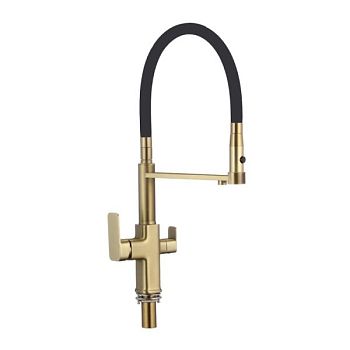 Смеситель для кухни с подключением к фильтру Savol S-L1809C-01, бронза