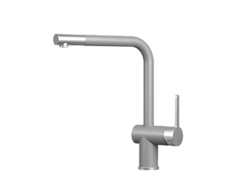 Смеситель для кухни GRANULA (5017, АЛЮМИНИУМ)