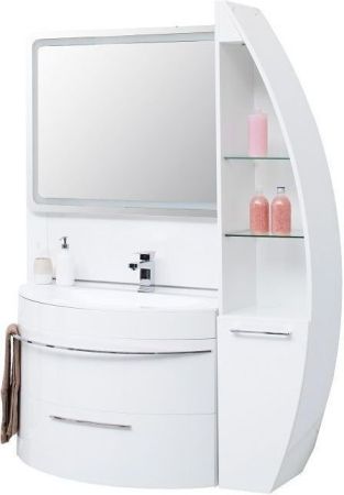 Тумба под раковину De Aqua Эскалада 100 R белый, подвесная с ручкой, артикул 186743