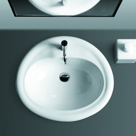 SIMAS Lavabi d'arredo Раковина встраиваемая 63х56см с 1 отв MONIA, цвет белый, артикул S51 bi*1