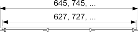 Дизайн-решетка, TECE, TECEdrainline Plate, ширина, мм-66, длина, мм-1200, высота, мм-22, вид-основа для плитки, материал-нержавеющая сталь, цвет-полированная нержавеющая сталь, артикул 601270