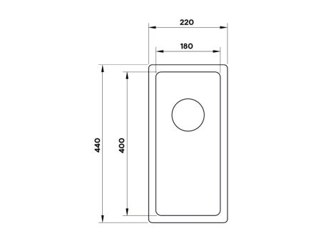 Кухонная мойка UKINOX Techno TEB180.400 -G-10P, 40*18, артикул TEB180.400 -G-10P