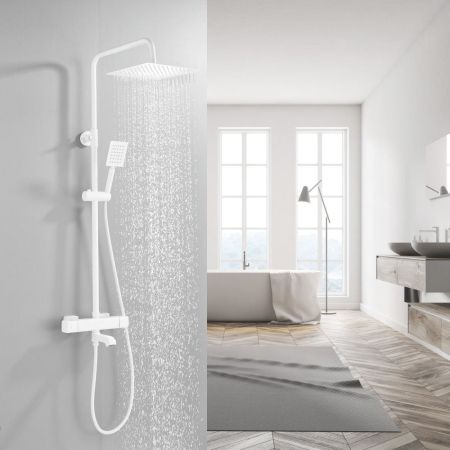 Душевая система c термостатом Shevanik S3096C, белый