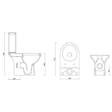 Унитаз компакт безободковый GURAL Tria Slim с Soft Close TR04KLZ01-SL&TR02RZV01