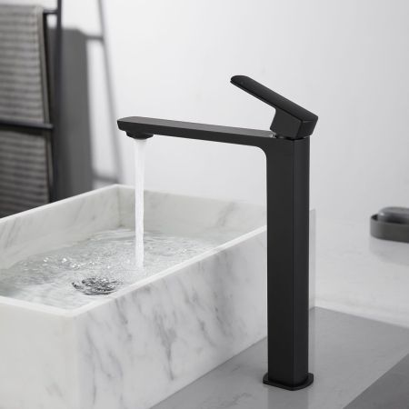 смесители для раковины Vincea Смеситель для раковины Next VBF-1N2MB однорычажный, черный,, артикул VBF-1N2MB