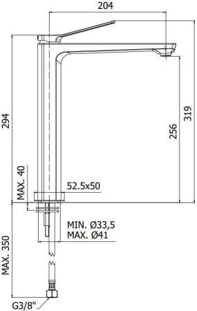Смеситель для раковины Paffoni Tilt TI081NO, артикул TI081NO