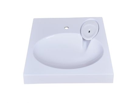 Раковина над стиральной машиной Миро 60х60 с кронштейнами, белая