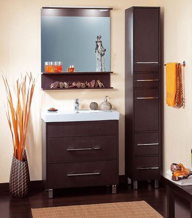 Тумба под раковину Бриклаер Чили 80 серая лиственница, артикул 4627125415234