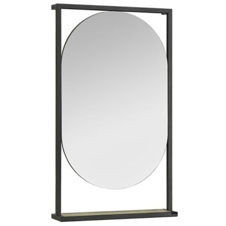 Зеркало АКВАТОН ЛОФТ ФАБРИК 1A242502LTDU0 (90*52) (полка, дуб эндгрейн), шт, артикул 1A242502LTDU0