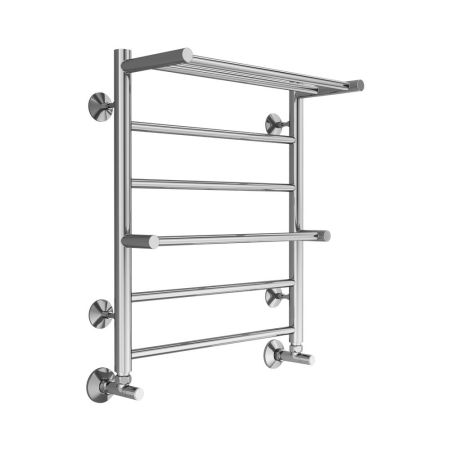 Полотенцесушитель электрический с полкой Terminus Аврора П6 50х60, хром, артикул 4670078563262