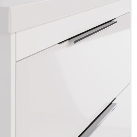 Тумба с раковиной подвесная/напольная Dreja Prime 60 см, белый, артикул 99-9300-com