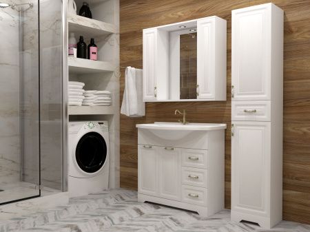 Тумба "Кармела 75", ольха белая, Байкал 75