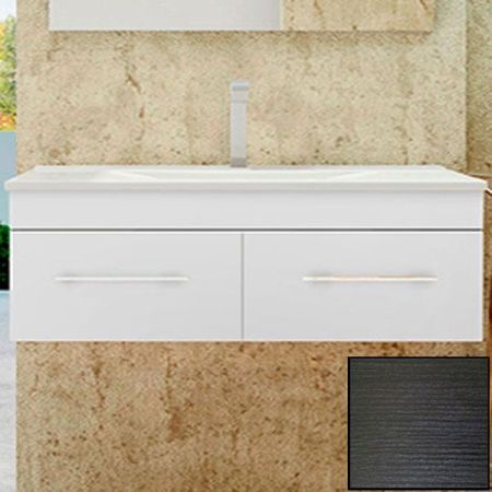 Тумба с раковиной SanVit Квадро Lux 120 kkvad120 с фактурой под дерево подвесная Венге