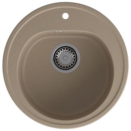 Кухонная мойка GranFest RONDO 510, песок, артикул R-510 песочный