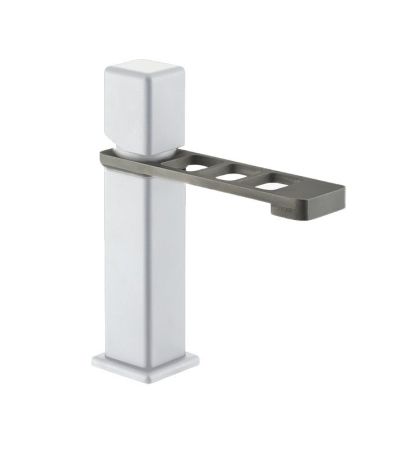 Смеситель для раковины Webert ONE-X OX830102741, белый/сталь, артикул OX830102741