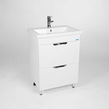 Тумба VIANT "Лима" 2 ящика 430х560х820 под раковину .S-UM-COM60/1-w (COMO 60) (VLIM60CO-T2Y)