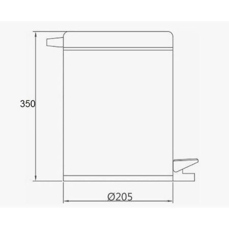 Ведро для мусора D-Lin D201204, 8 литров, артикул D201204