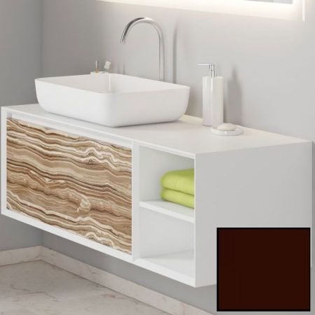 Тумба под раковину SanVit Стайл 120 L kstyle120 подвесная Шоколад, артикул kstyle120