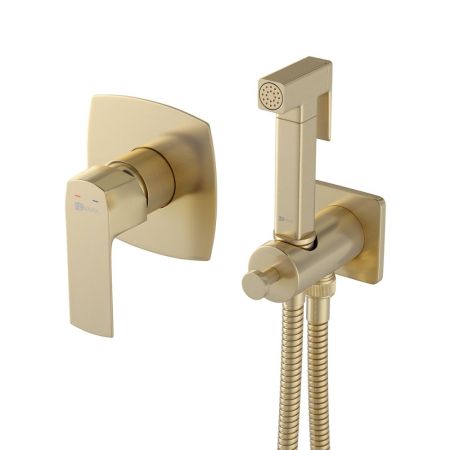 Смеситель Lemark Ursus с гигиеническим душем встраиваемый (LM7219BG), артикул LM7219BG