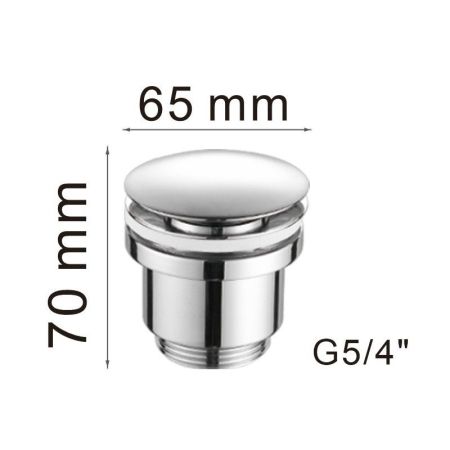 Донный клапан Haiba HB64-7, черный