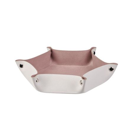 ADJ Мелочница, 15x18xH5 см., цвет: устричный/пепельная роза, артикул 0112.02/07