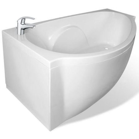 Ванна из искусственного камня Эстет Грация 170x94 Белая левая