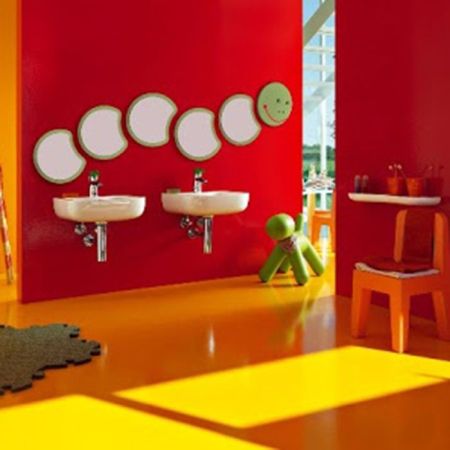 LAUFEN (Flora Kids*) Зеркало "Тело гусеницы",  цвет зеленый (авокадо), артикул 4.6161.2.003.472.1