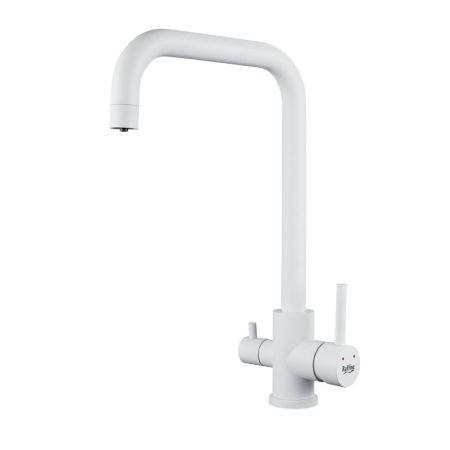Смеситель для кухни с подключением фильтра воды Raffine F118C, белый, артикул F118C