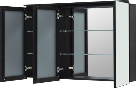 Зеркальный шкаф De Aqua Алюминиум 120 черный