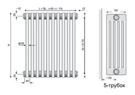 Стальной радиатор Arbonia 5026 18 секций х18