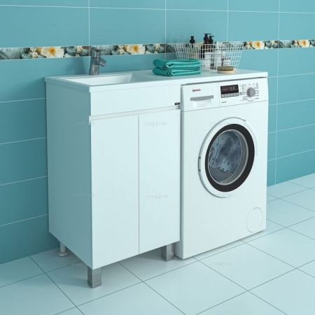 Тумба под раковину СаНта Марс 48, 700264, напольная (ум. Лидер 1100 литой мрамор)