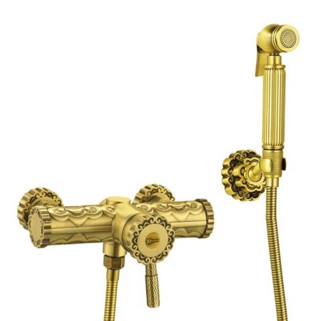 Гигиенический душ со смесителем Lemark Jasmine LM6618B Бронза