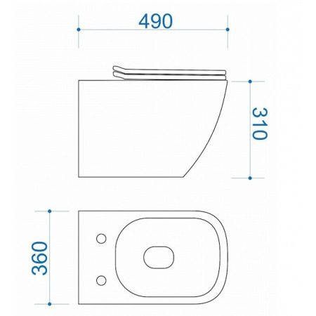 Комплект инсталляция и унитаз подвесной безободковый GROHE 39189001, артикул 39189001