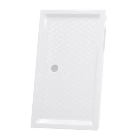 Душевой поддон прямоугольный керамический RGW CR Белый (Глубина 35) (800x1200)
