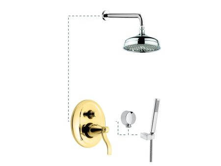 Emmevi Abel, душевой комплект 390OR, цвет золото, артикул 390OR