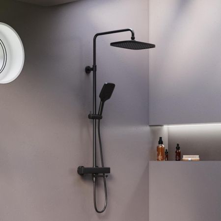 953810300 Gala душевая система с ванно  душевым ТМС смесителем, чёрный, артикул 953810300