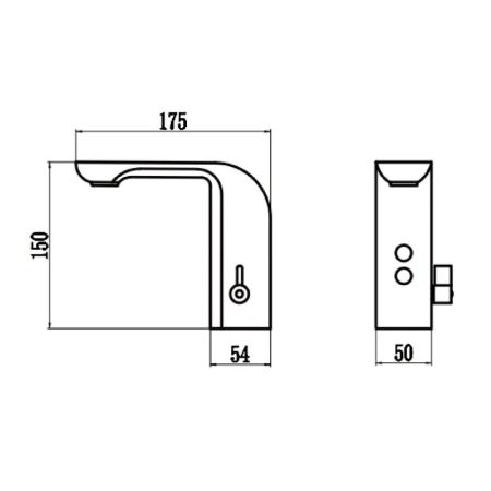 Сенсорный смеситель для раковины Savol S-GY8885H, черный, артикул S-GY8885H