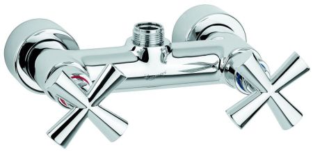 Emmevi Spirit New, двухвентильный смеситель с подключением к душевой колонне, цвет хром, артикул 31002C/CR