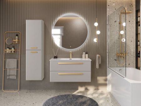 ECO-CER-N База под раковину подвесная с двумя выкатными ящиками, Фисташковый Софт, 1200x457x500, ECO-CER-N-1200-2C-SO-PS-P, артикул ECO-CER-N-1200-2C-SO-PS-P