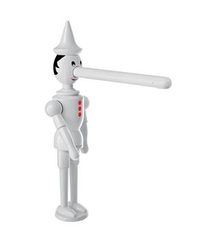 Emmevi Pinocchio, двухрычажный кухонный смеситель (излив 20,6 см), без донного клапана, цвет белый