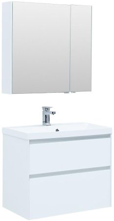 Тумба под раковину Aquanet Гласс 80 белый, артикул 00238361