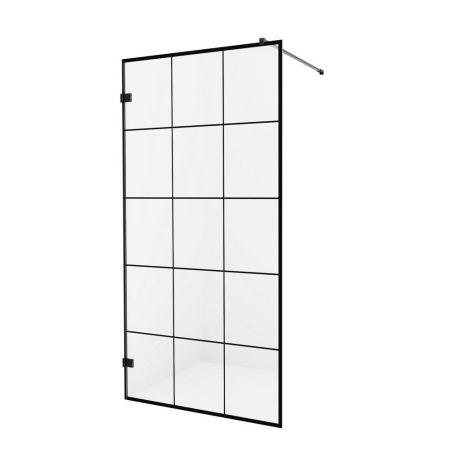 Душевое ограждение NEW TRENDY AVEXA BLACK 110x200 EXK-2024 (черный), артикул EXK-2024